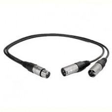 HYBRID XLR(F) - 2 X XLR(M) 0.3M