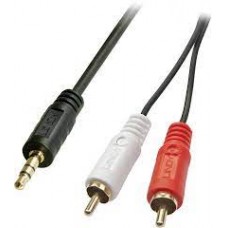 LINDY 3M 1 X 3.5MM JACK PLUG, 2 X RCA